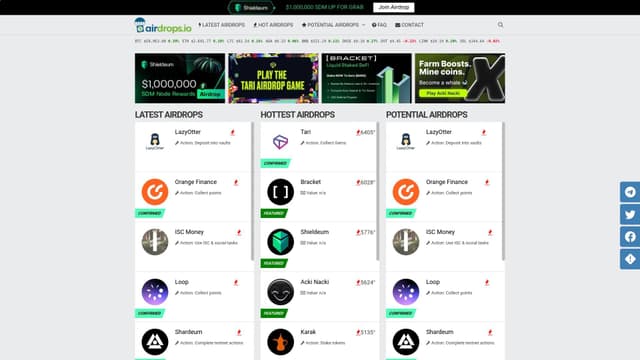 Airdrops.io